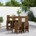 Hagebarsett 5 deler honningbrun heltre furu