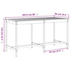 Hagebarsett 9 deler honningbrun heltre furu