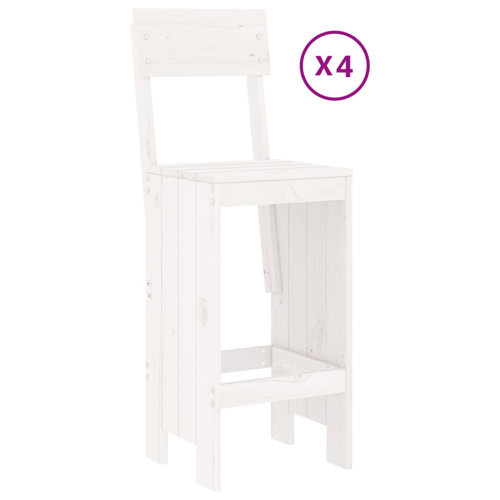 Hagebarsett 5 deler hvit heltre furu