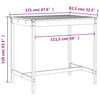 Hagebarsett 5 deler honningbrun heltre furu
