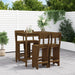 Hagebarsett 5 deler honningbrun heltre furu