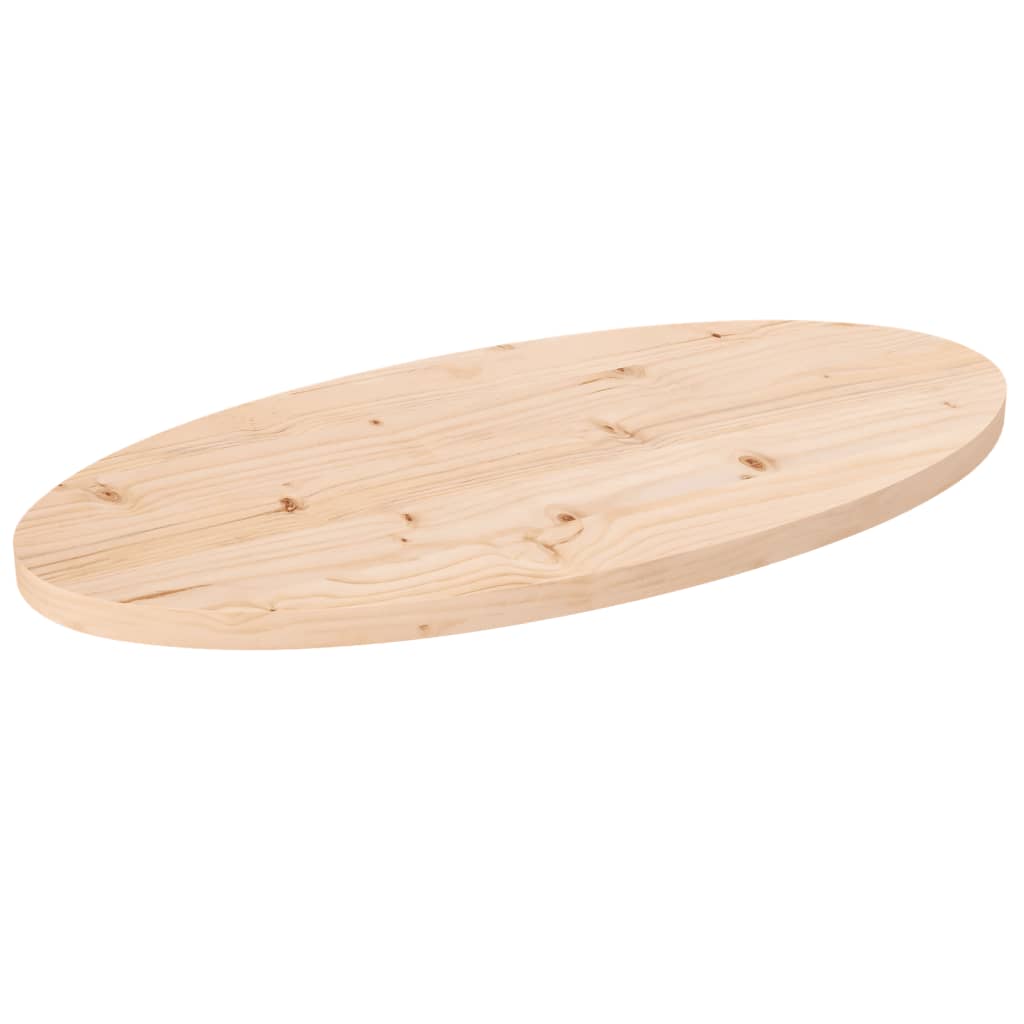 Bordplate 70x35x2,5 cm heltre furu oval