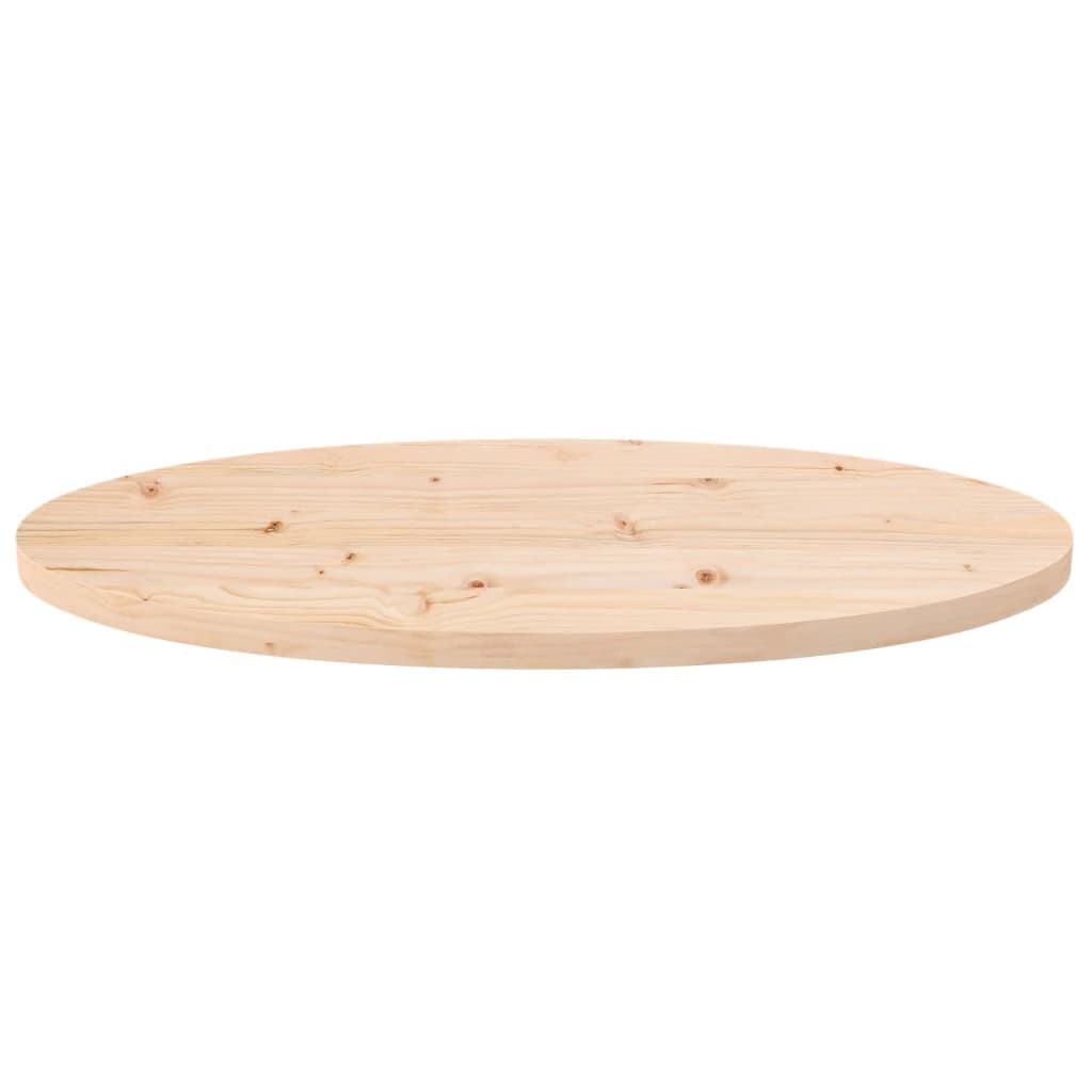 Bordplate 70x35x2,5 cm heltre furu oval