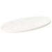 Bordplate hvit 80x40x2,5 cm heltre furu oval
