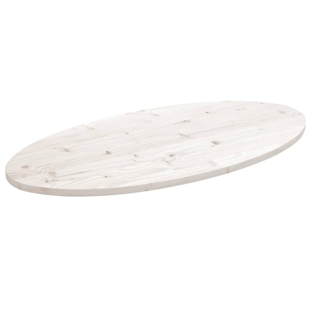 Bordplate hvit 90x45x2,5 cm heltre furu rektangulær