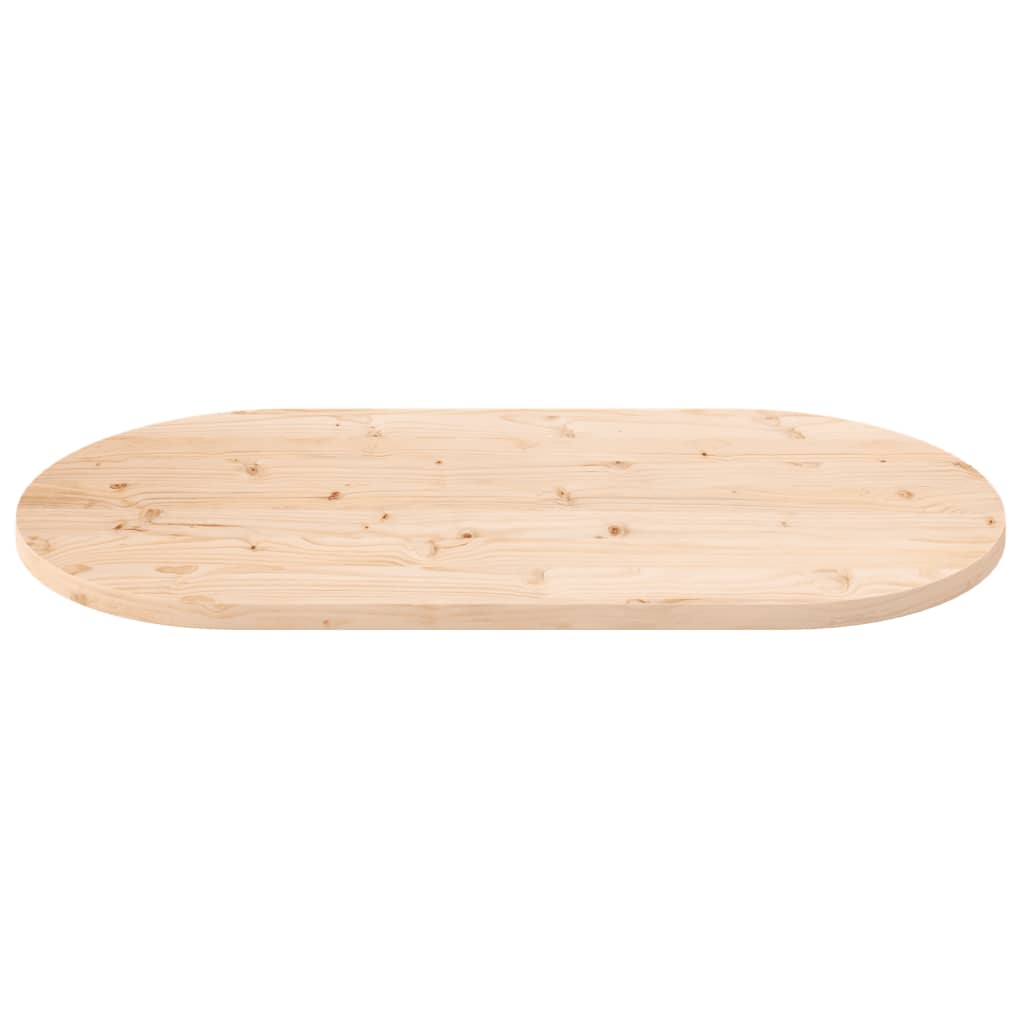 Bordplate 90x45x2,5 cm heltre furu oval