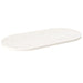 Bordplate hvit 100x50x2,5 cm heltre furu oval