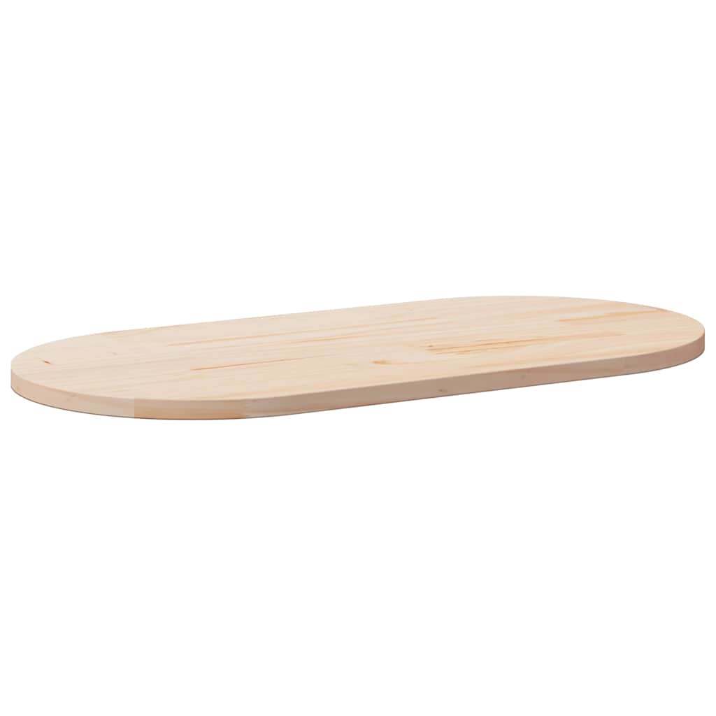Bordplate 110x55x2,5 cm heltre furu oval