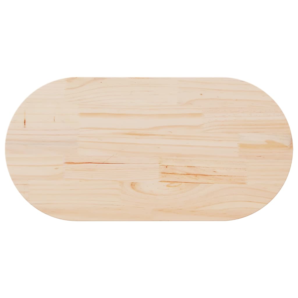 Bordplate 110x55x2,5 cm heltre furu oval