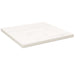 Bordplate hvit 60x60x2,5 cm heltre furu rektangulær