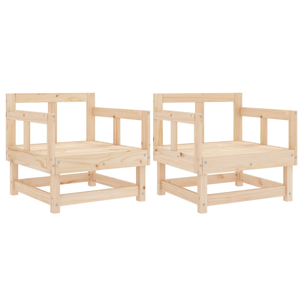 Hagestoler 2 stk heltre furu