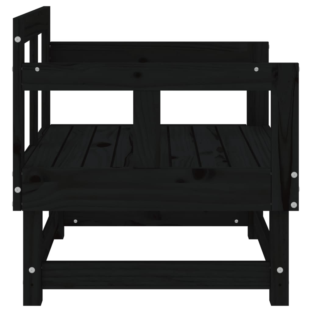 Hagestoler 2 stk svart heltre furu