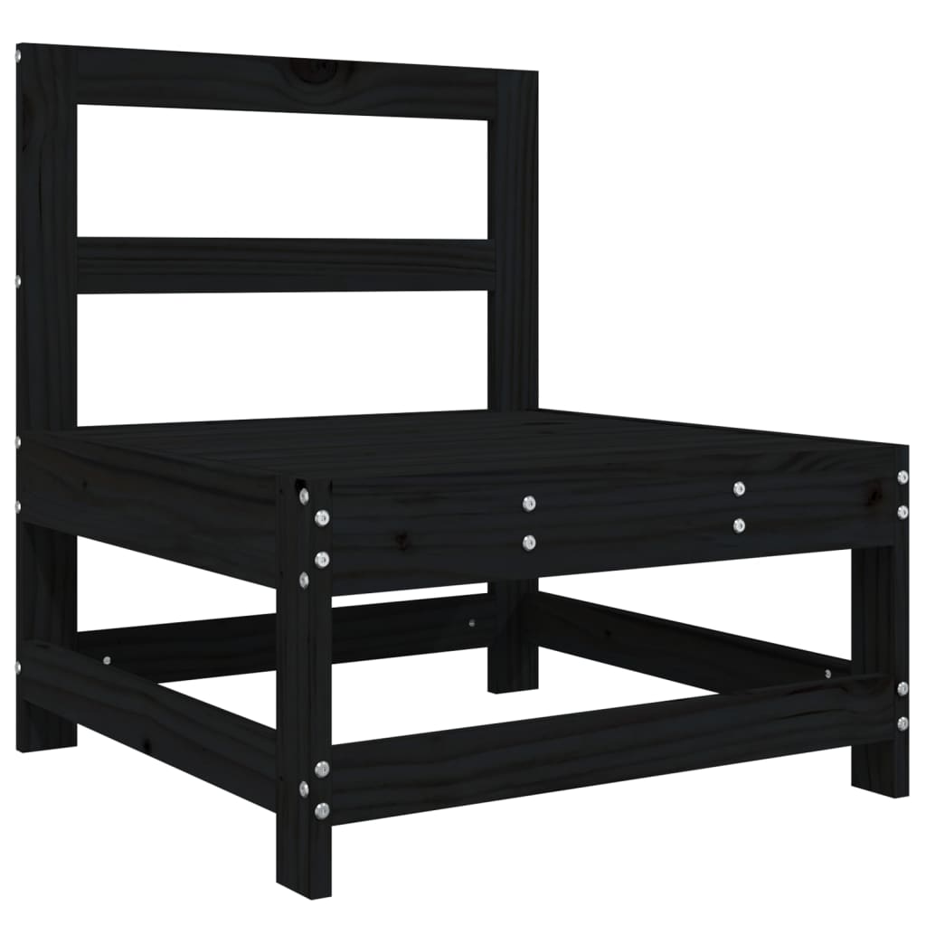 Hagemidtsofa svart heltre furu