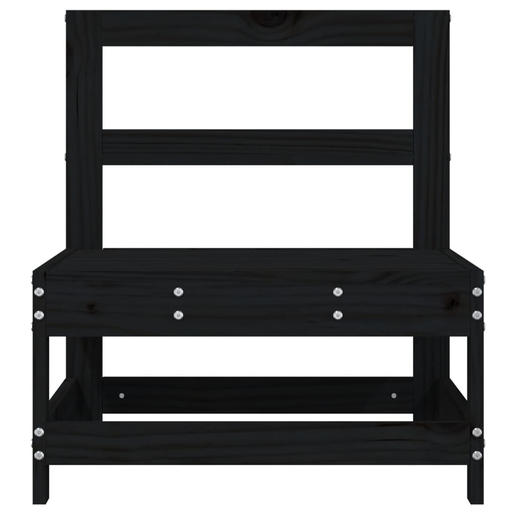 Hagemidtsofa svart heltre furu