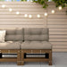 Hagemidtsofa honningbrun heltre furu