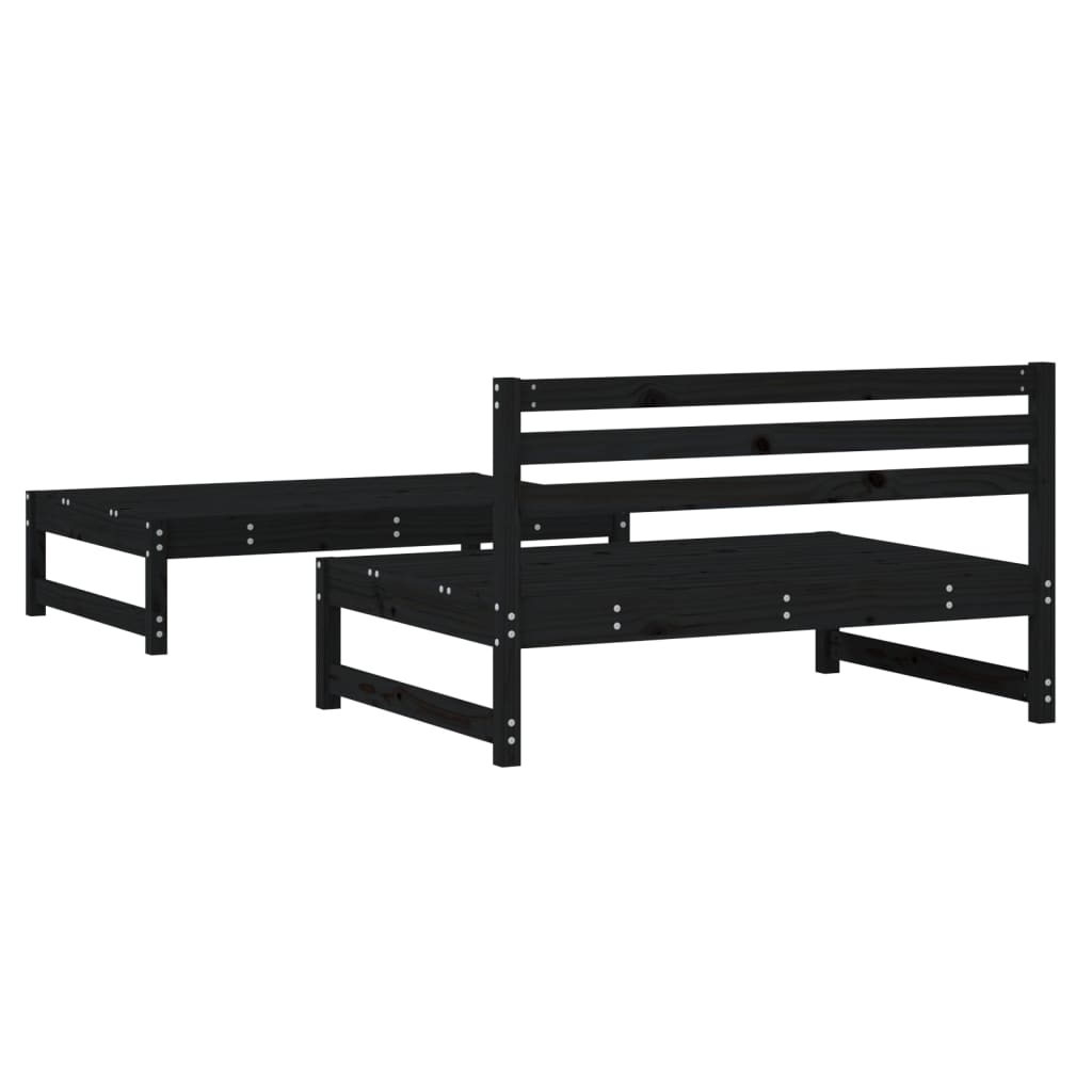Hagesofagruppe svart 2 deler svart heltre furu