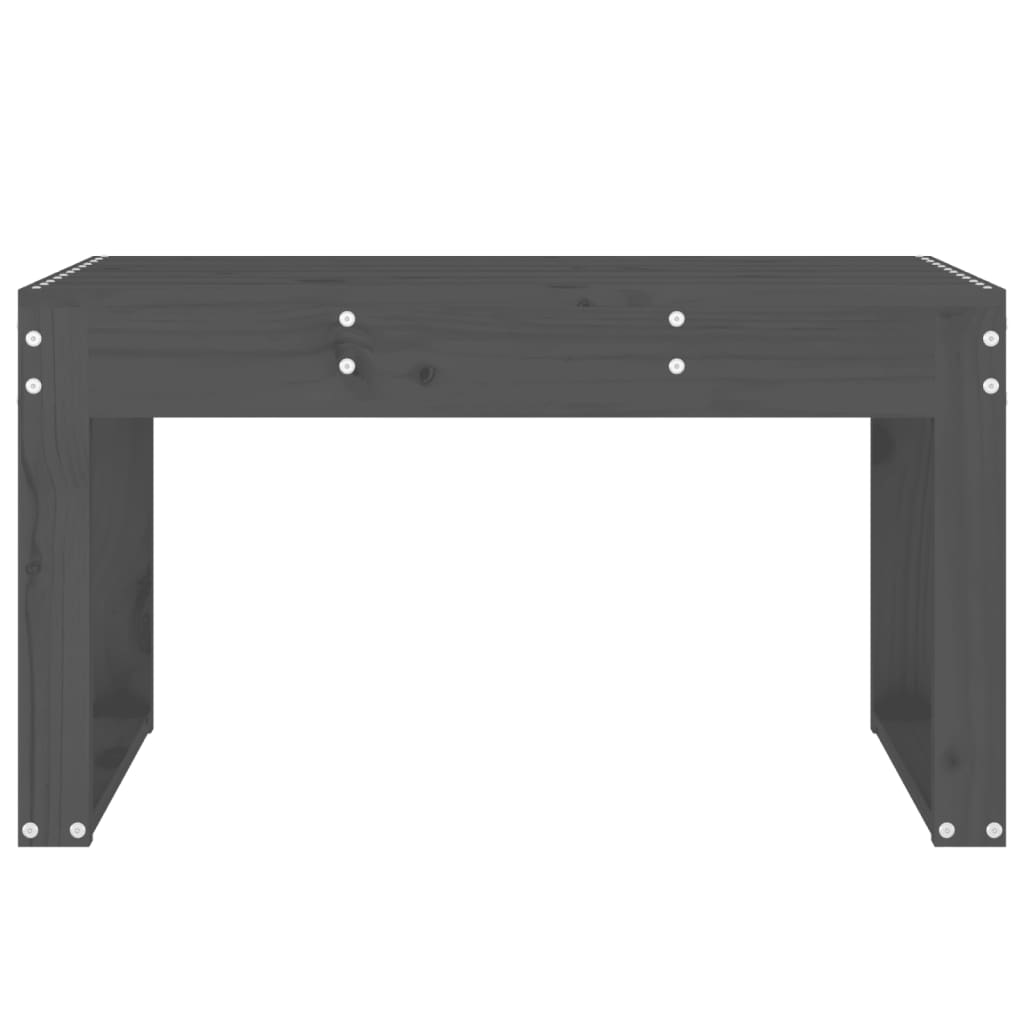 Hagebenk grå 80x38x45 cm heltre furu