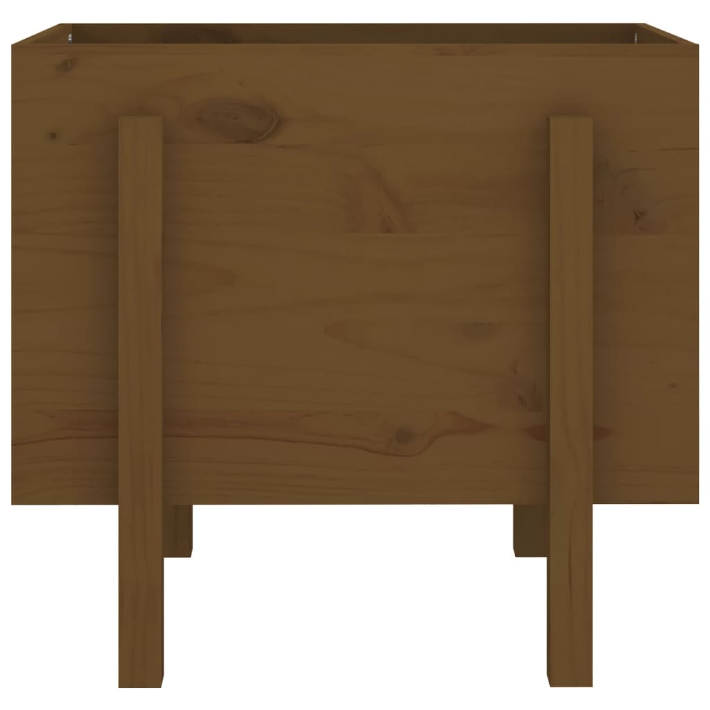 Plantekasse honningbrun 62x50x57 cm heltre furu