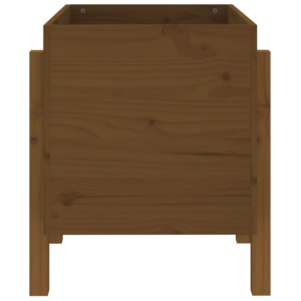 Plantekasse honningbrun 62x50x57 cm heltre furu