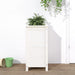 Hageplantekasse hvit 40x40x78 cm heltre furu