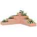 Hageplantekasse 4 etasjer 80,5x79x36 cm heltre douglasgran