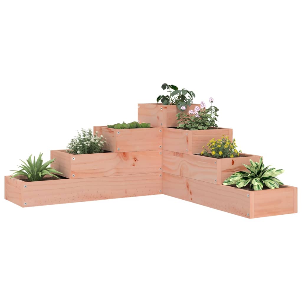 Hageplantekasse 4 etasjer 80,5x79x36 cm heltre douglasgran