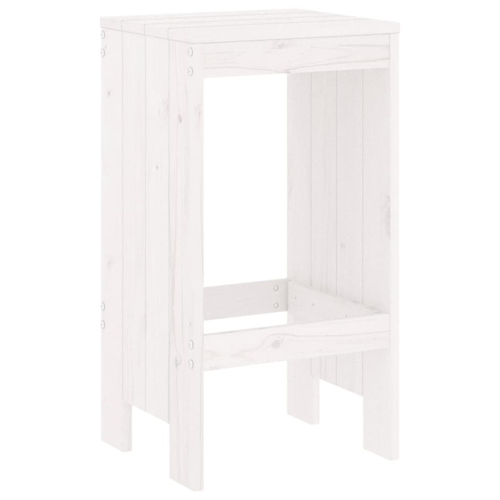 Barkrakker 2 stk hvit 40x36x75 cm heltre furu