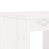 Barkrakker 2 stk hvit 40x36x75 cm heltre furu