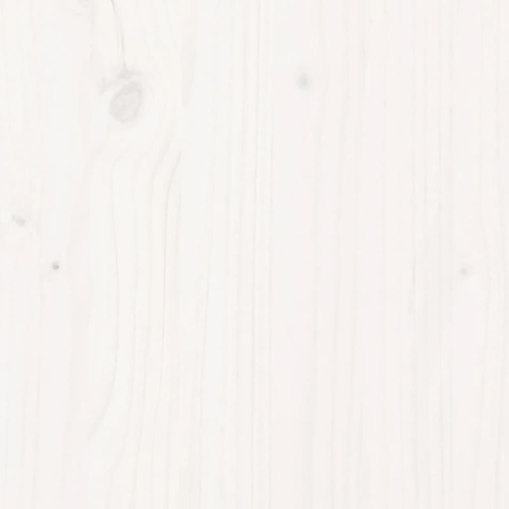 Barkrakker 2 stk hvit 40x36x75 cm heltre furu