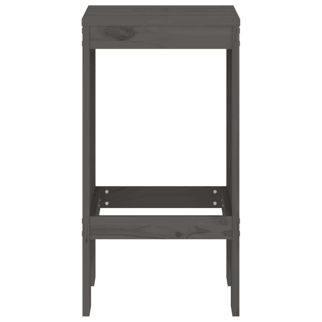 Barkrakker 2 stk grå 40x36x75 cm heltre furu