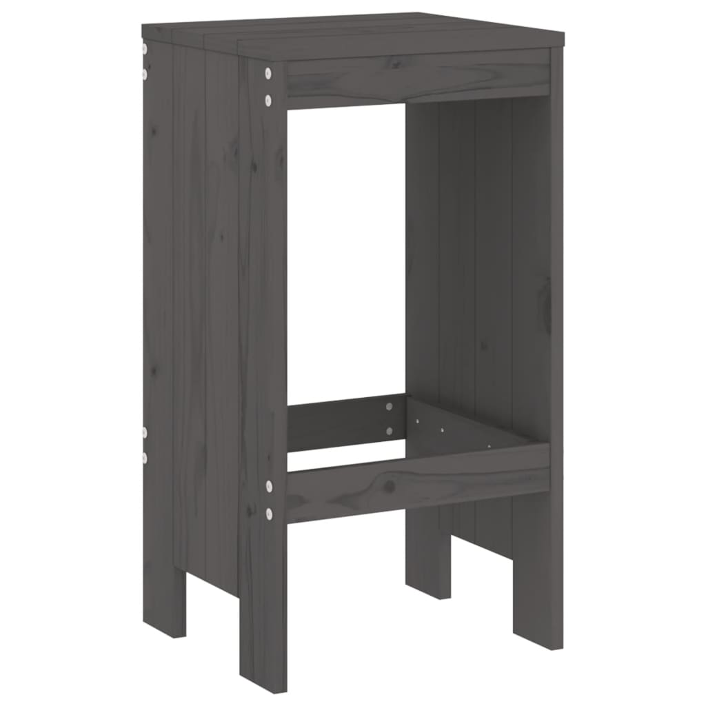 Barkrakker 2 stk grå 40x36x75 cm heltre furu