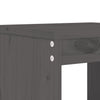 Barkrakker 2 stk grå 40x36x75 cm heltre furu