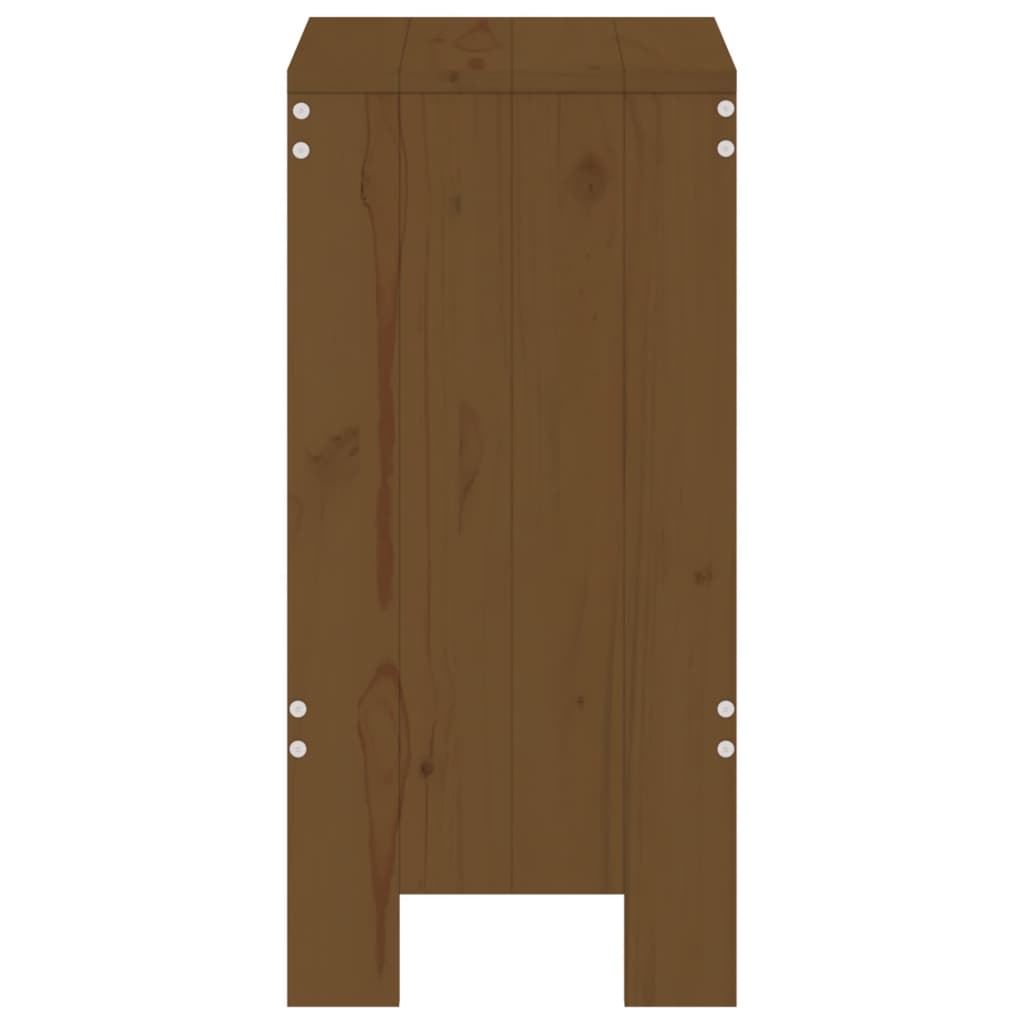 Barkrakker 2 stk honningbrun 40x36x75 cm heltre furu