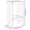 Barkrakker 2 stk svart 40x36x75 cm heltre douglasgran