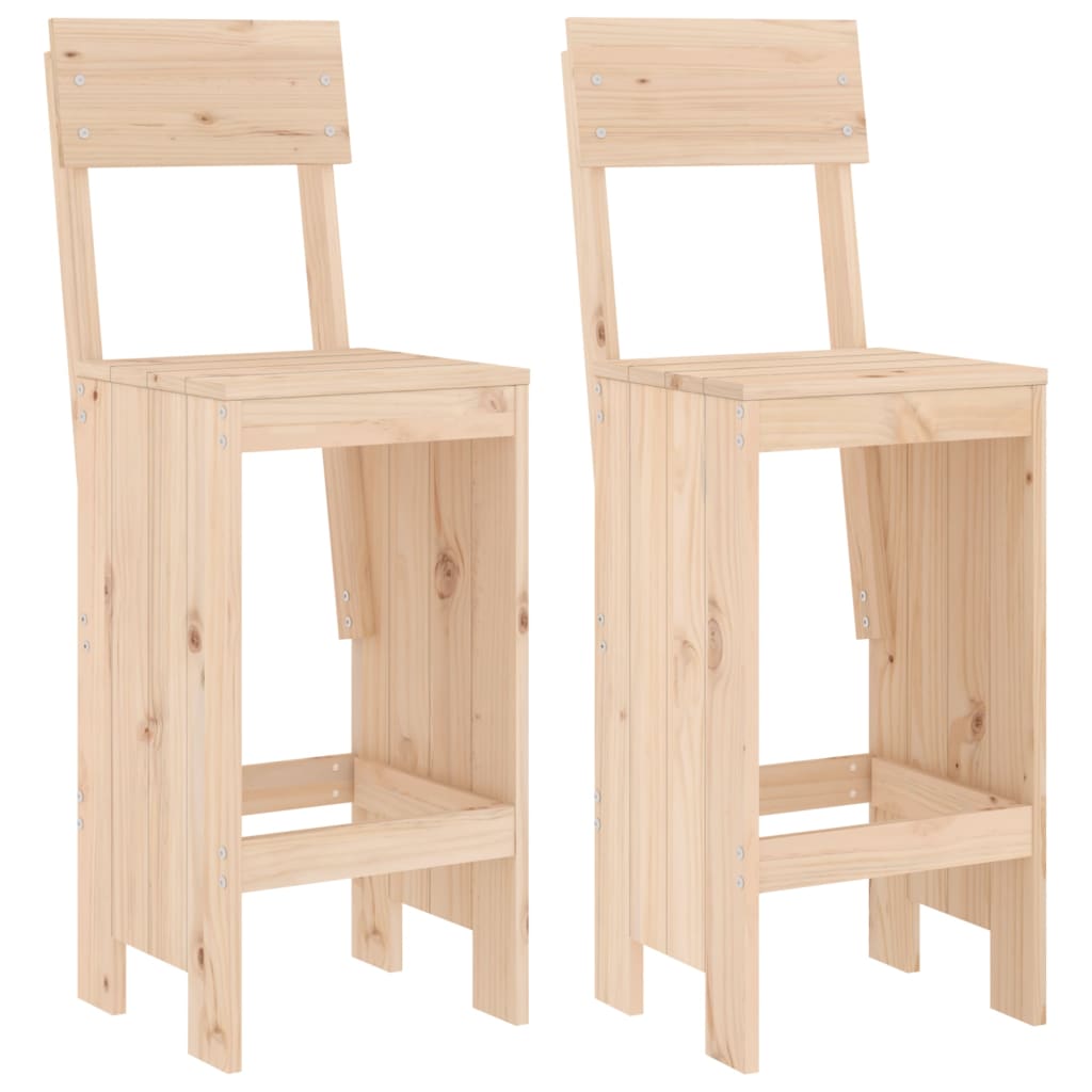 Barkrakker 2 stk 40x48,5x115,5 cm heltre furu