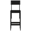 Barkrakker 2 stk svart 40x48,5x115,5 cm heltre furu