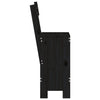 Barkrakker 2 stk svart 40x48,5x115,5 cm heltre furu