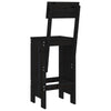 Barkrakker 2 stk svart 40x48,5x115,5 cm heltre furu