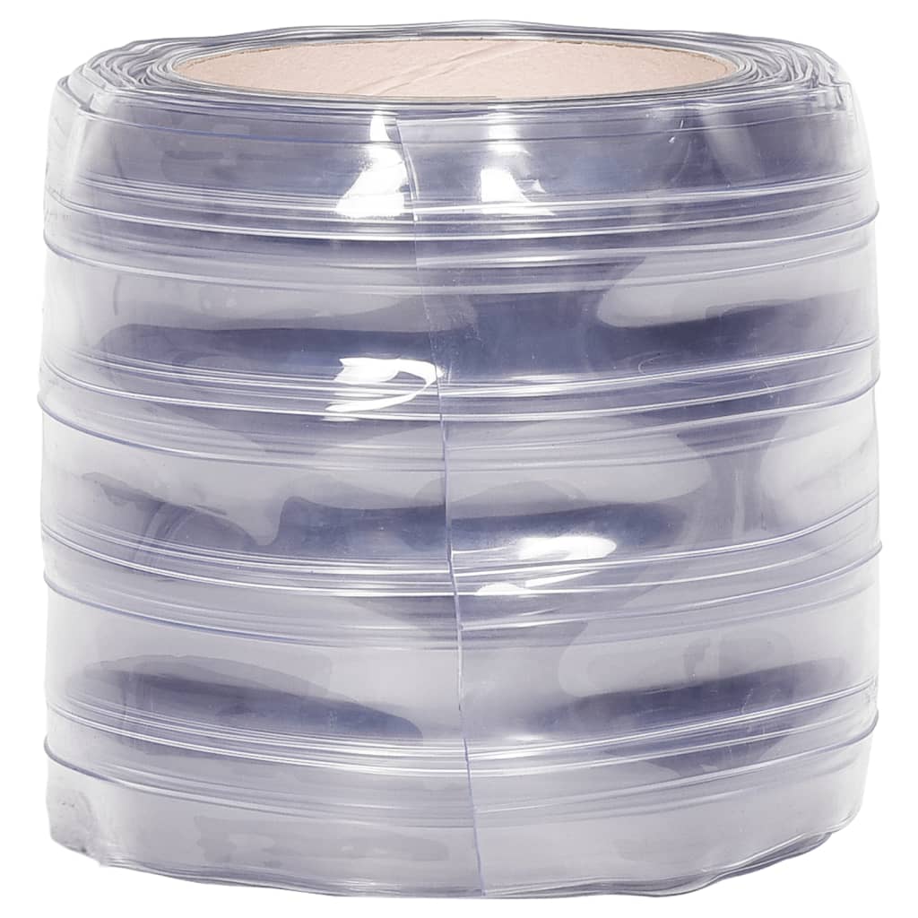 Dørgardin gjennomsiktig 200 mmx1,6 mm 10 m PVC vidaXL