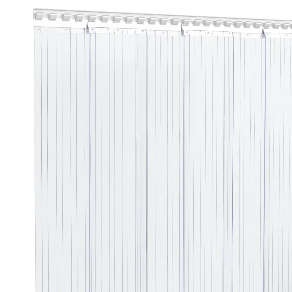 Dørgardin gjennomsiktig 300 mm x 2,6 mm 25 m PVC vidaXL