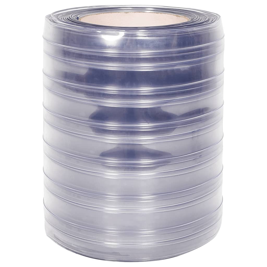 Dørgardin gjennomsiktig 300 mm x 2,6 mm 25 m PVC vidaXL