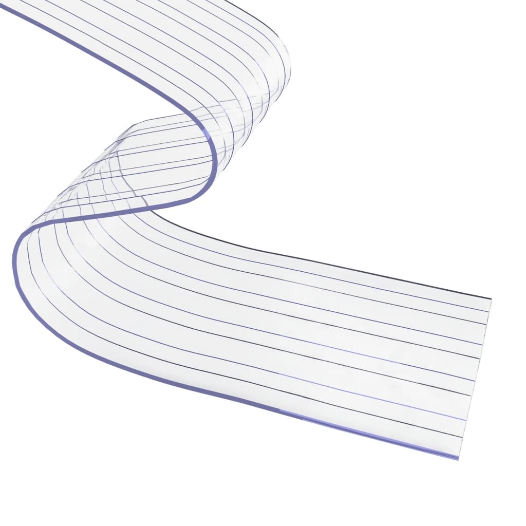 Dørgardin gjennomsiktig 300 mm x 2,6 mm 25 m PVC vidaXL