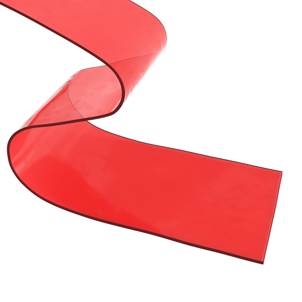 Dørgardin rød 200 mmx1,6 mm 10 m PVC