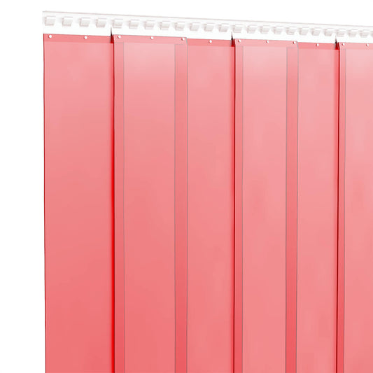 Dørgardin rød 200 mmx1,6 mm 25 m PVC vidaXL