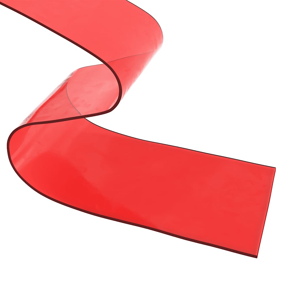Dørgardin rød 200 mm x 1,6 mm 50 m PVC vidaXL