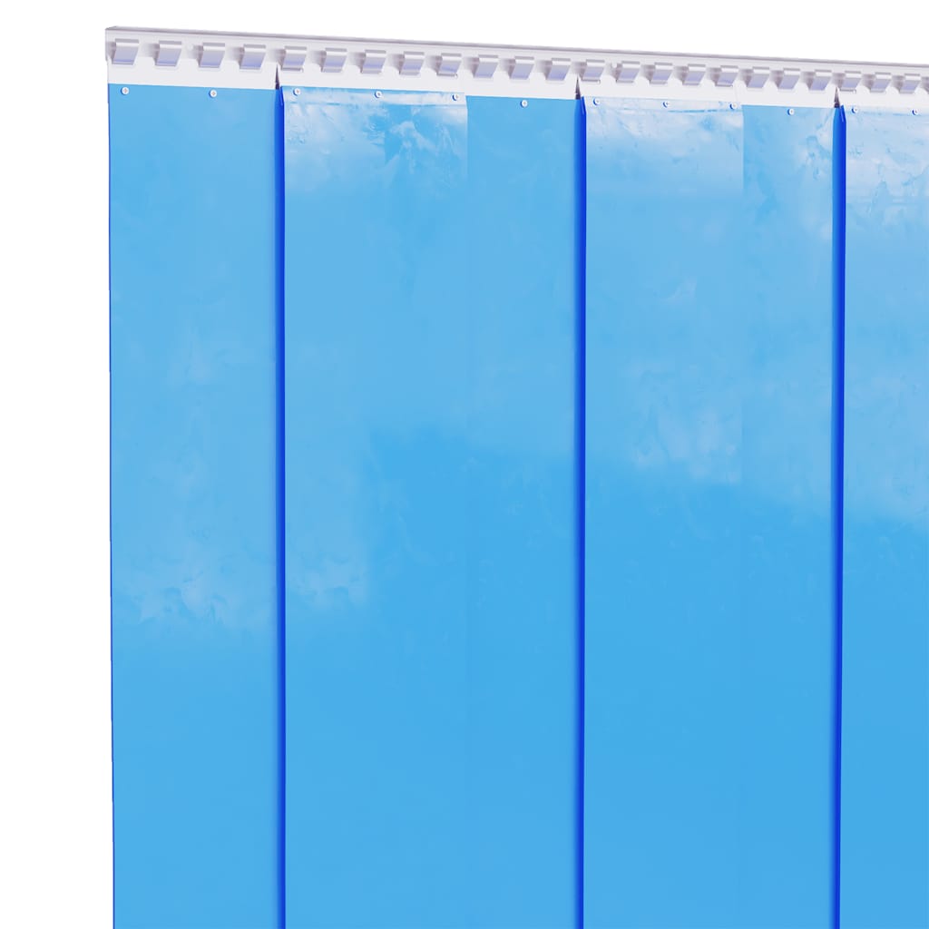 Dørgardin blå 200 mm x 1,6 mm 50 m PVC vidaXL