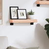 Vegghylle 40x10x6 cm ubehandlet heltre eik