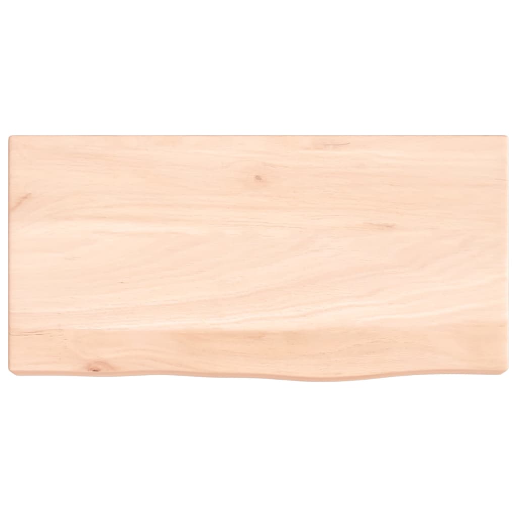 Vegghylle 40x20x4 cm ubehandlet heltre eik
