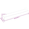 Vegghylle 60x10x6 cm ubehandlet heltre eik
