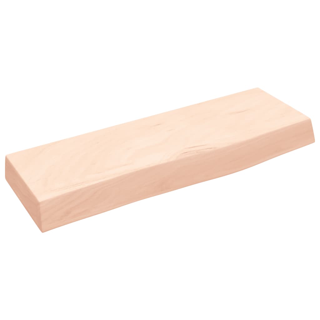 Vegghylle 60x20x6 cm ubehandlet heltre eik vidaXL